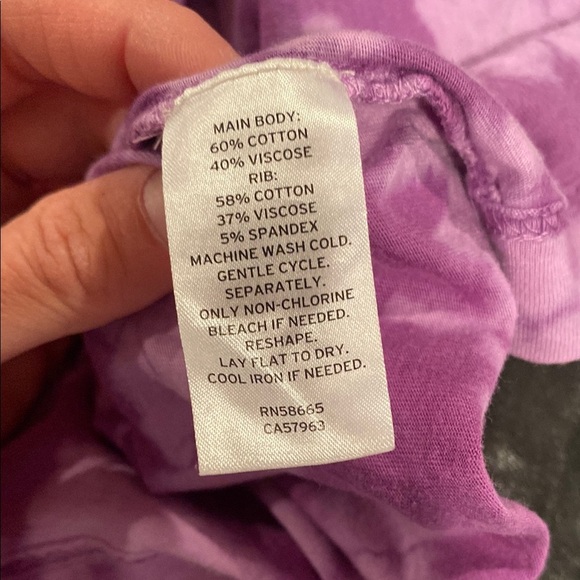 Zella Kids Purple Tie-Dye Long Sleeve Tee - Picture 8 of 9